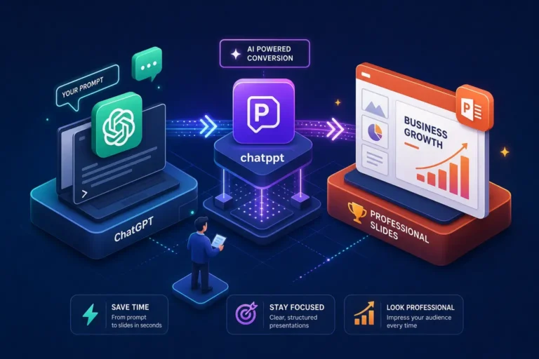 How to Use chatppt to Convert ChatGPT Prompts into Professional PowerPoint Slides